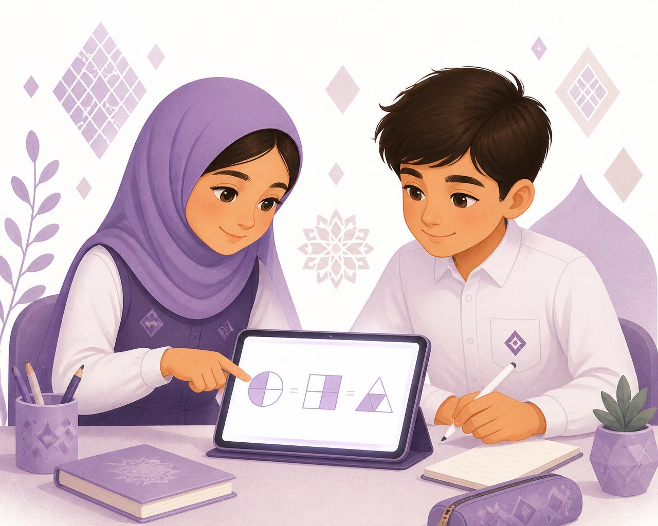 طالبان يتعلمان مع نُهية